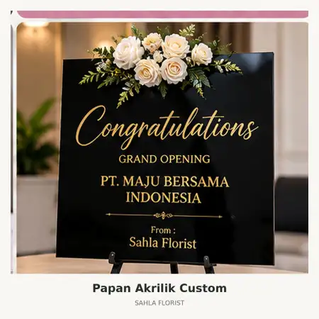 Papan Bunga Akrilik Mempawah